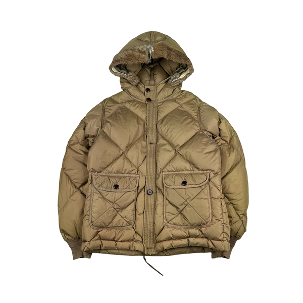 CP Company Vintage Piuma Doca Down Fur Hood Jacket - Small