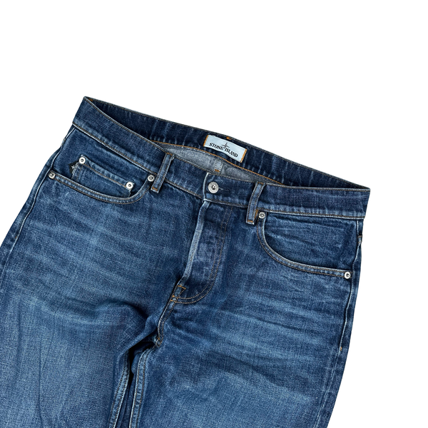Stone Island 2017 Slim Fit Light Wash Denim Jeans - 32"