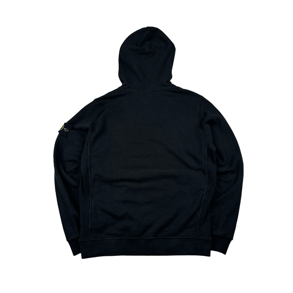 Stone Island 2024 Black Pullover Hoodie - Medium