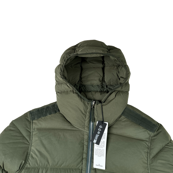 Stone Island 2024 Green Seamless Tunnel Nylon Down TC Jacket - Small