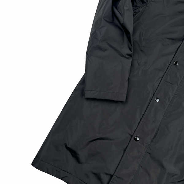 Belstaff Black Zipped Long Collared Jacket - Medium