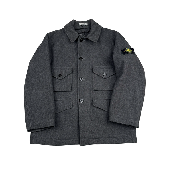 Stone Island Vintage Green Edge 1996 Thick Wool Jacket - Medium