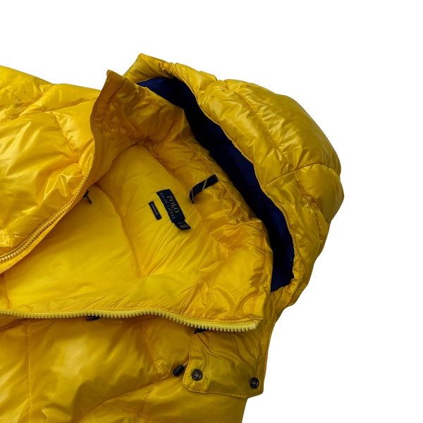 Ralph Lauren Yellow Padded Down Puffer Jacket - Large