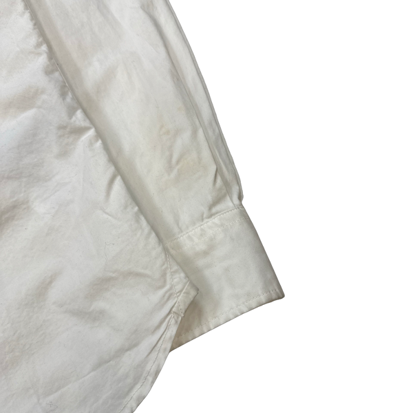CP Company White Cotton Overshirt - Large