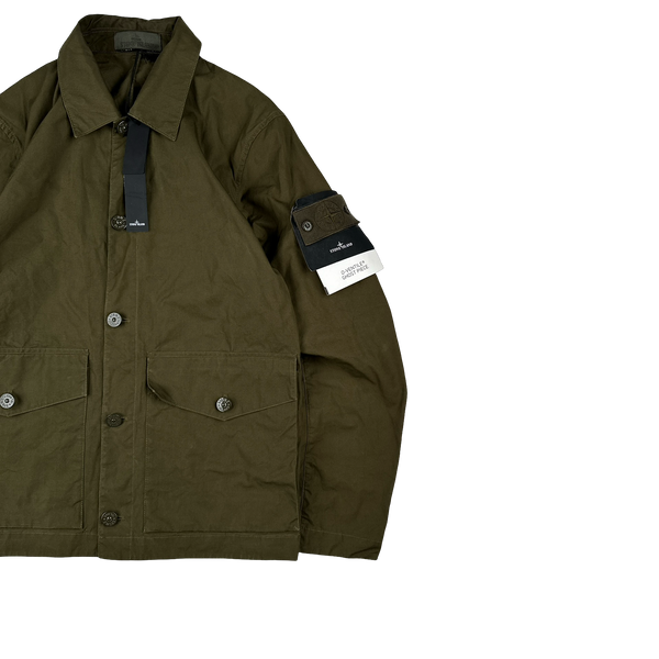 Stone Island 2023 Khaki O-Ventile Ghost Jacket - Small