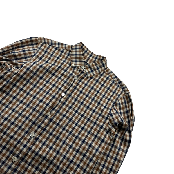 Aquascutum Classic Checked Shirt - Small