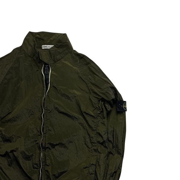 Stone Island 2006 Khaki Nylon Metal Shimmer Jacket - XL