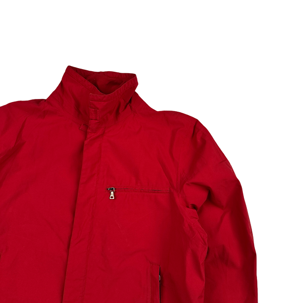 Prada Red Goretex Tab Zipped Parka Jacket - Medium