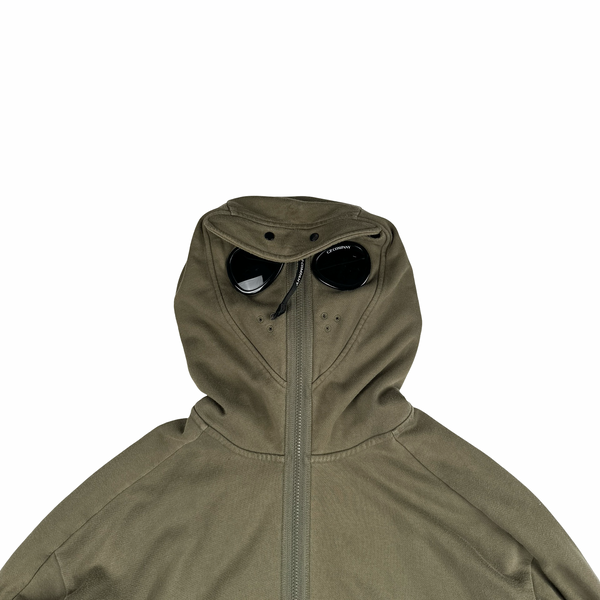 CP Company Green Explorer Goggle Hoodie - Large