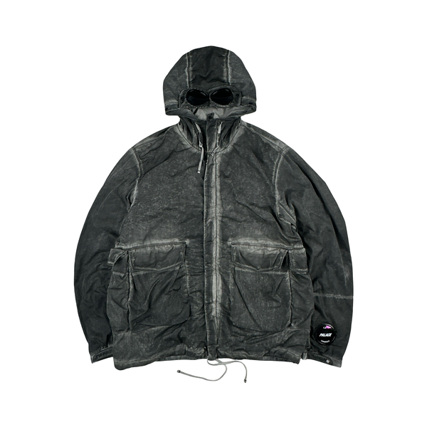 CP Company x Palace Grey Nylon La Mille Goggle Jacket - XL