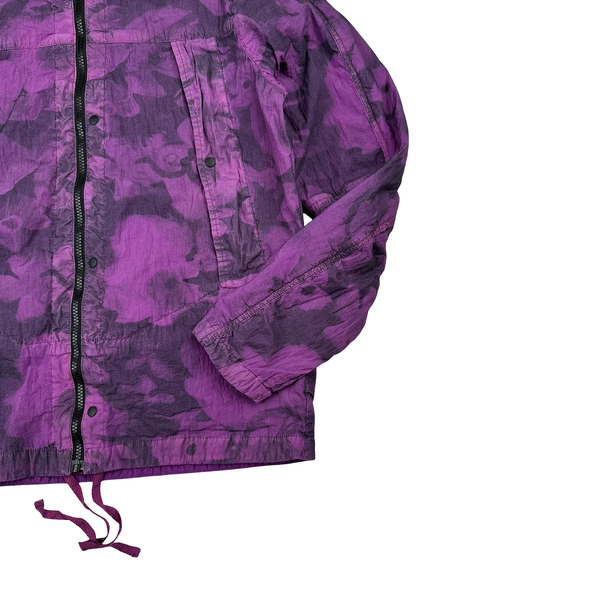 Nemen Purple Print Lightweight Windbreaker Jacket - Medium