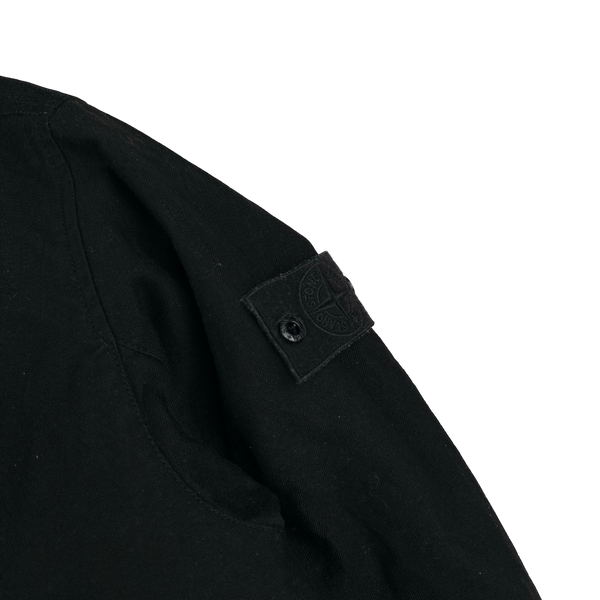 Stone Island 2019 Black Diagonal Wool Down Ghost Piece Jacket - XL