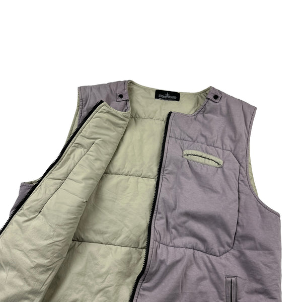 Stone Island Lavender Shadow Project Padded Vest - Large