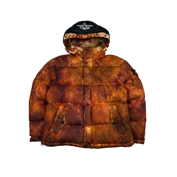 Stone Island x Supreme Paintball Camo Crinkle Reps Puffer Jacket - Small