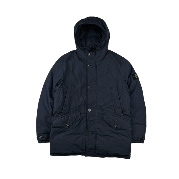 Stone Island Navy Naslan Light Watro Down-TC Puffer Jacket - Large