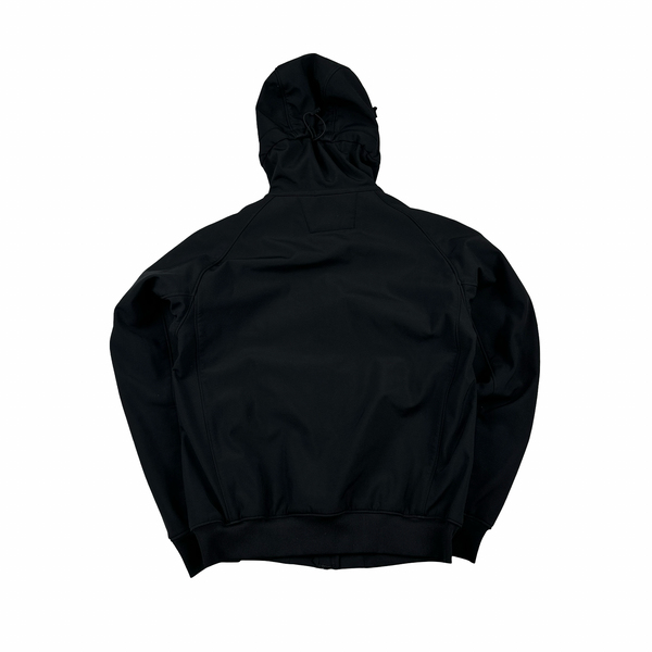 CP Company Black Soft Shell Metropolis Hooded Jacket - XS