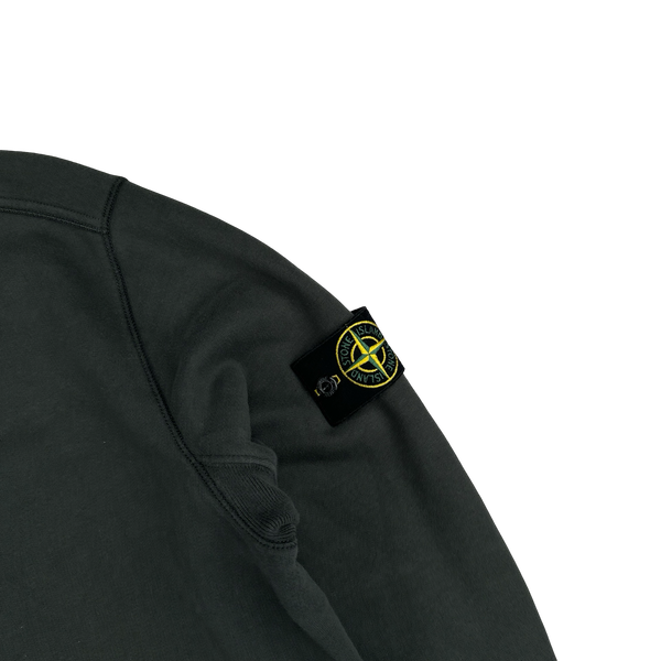 Stone Island 2019 Charcoal Thick Cotton Zipped Jumper - XL