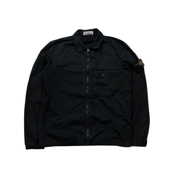 Stone Island 2020 Black Zipped Overshirt Medium