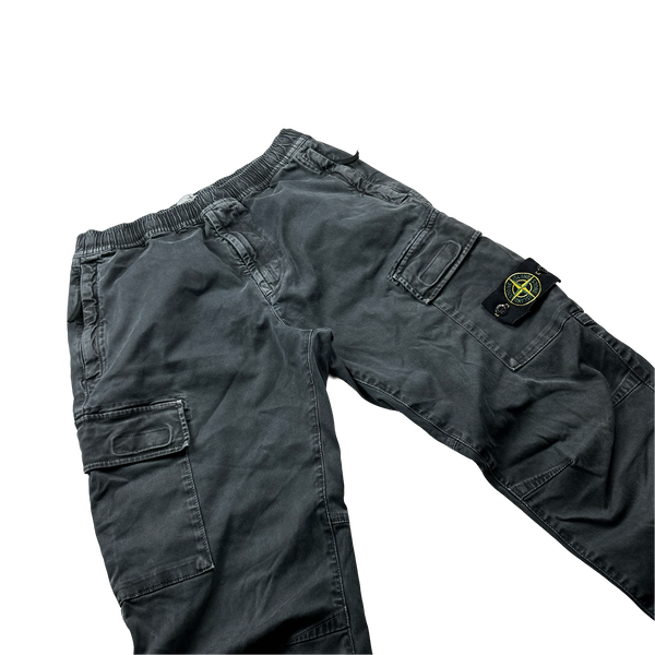Stone Island 2021 RE T Charcoal Cargo Trousers - 31"