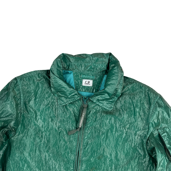 CP Company Turquoise Garment Dyed Nylon Kan D Shell Jacket - Small