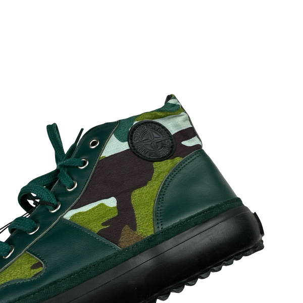 Stone Island Flowing Camo Converse Style Trainers - UK 10