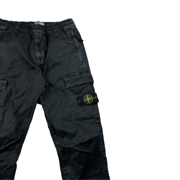 Stone Island 2023 RE T Charcoal Cargo Trousers - 30"