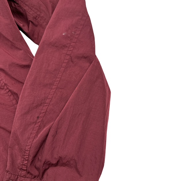 CP Company Burgundy Chrome R Lens Viewer Lightweight Jacket - Large