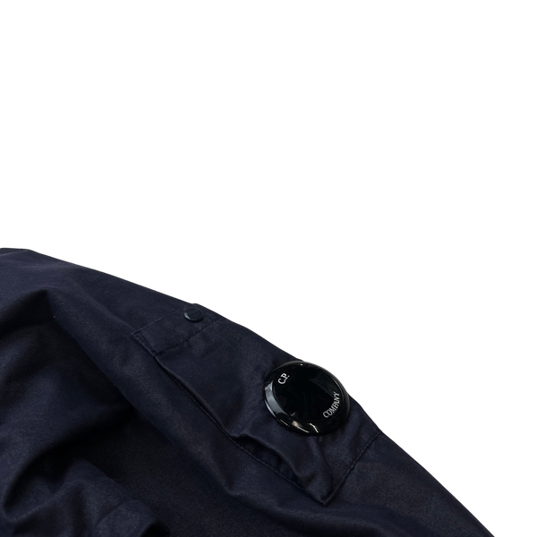 CP Company 50 Fili Tr-P Navy Buttoned Kan D Panel Coach Jacket - Small