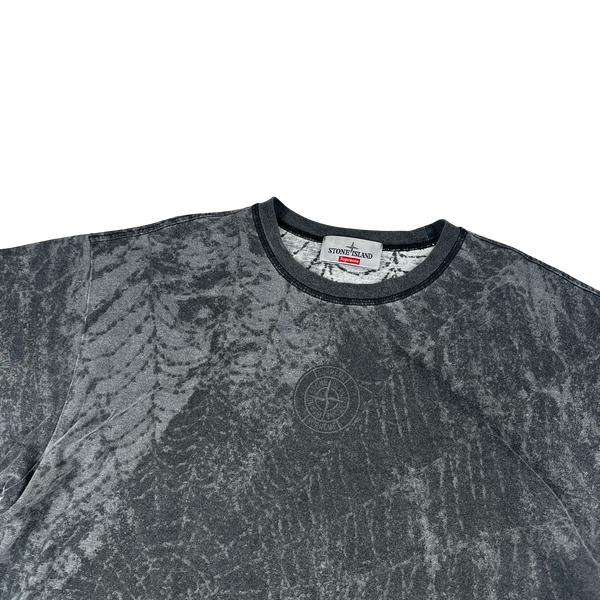 Stone Island x Supreme 2023 Grey Spiderweb T Shirt - XL