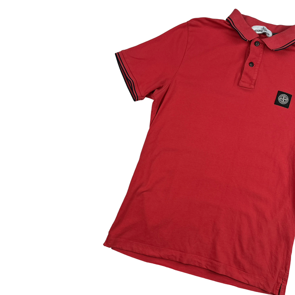 Stone Island 2018 Red Polo Shirt - Large
