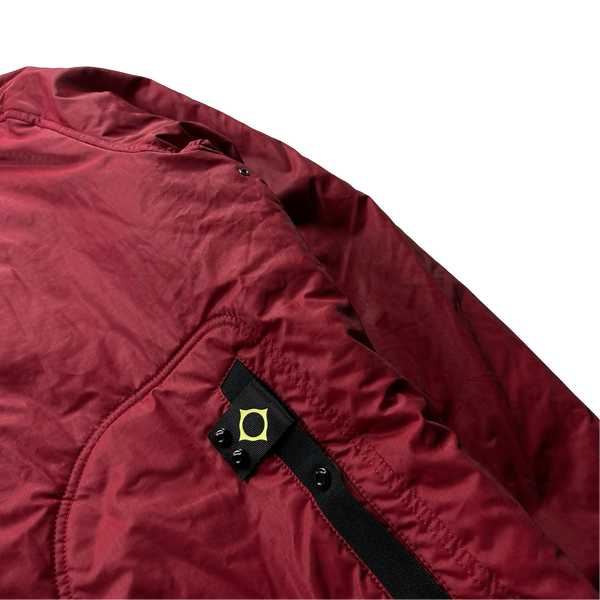 Ma Strum Red Quilted Padded Zipped Jacket - 4XL