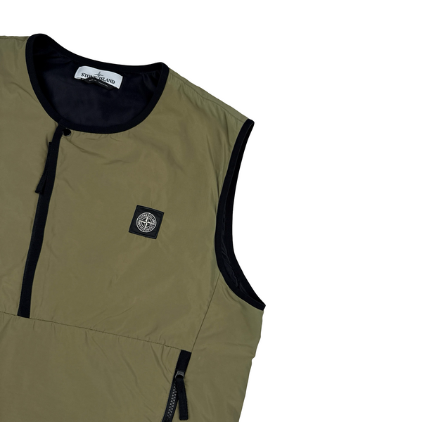 Stone Island 2017 Khaki Micro Reps Primaloft Insulated Vest - XL