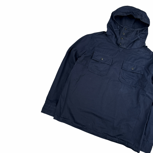 CP Company Navy Cotton Lens View Smock Overshirt - Medium