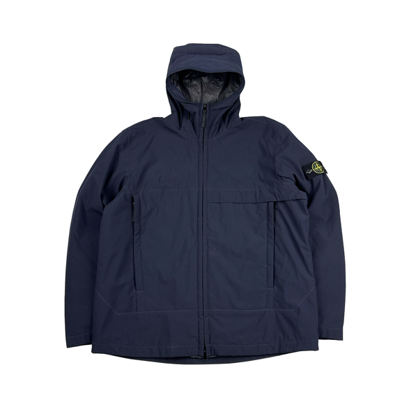Stone Island 2022 Navy Soft Shell R Primaloft Jacket - XXL