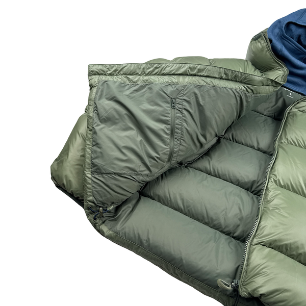 Palace 2024 Green Pertex Down Filled Blue Balaclava Puffer Jacket - Large