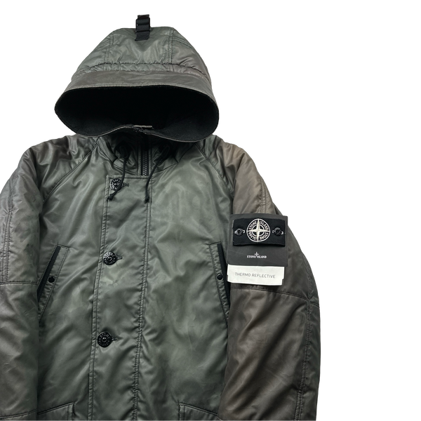 Stone Island Thermo Reflective Hooded Parka Jacket - Large