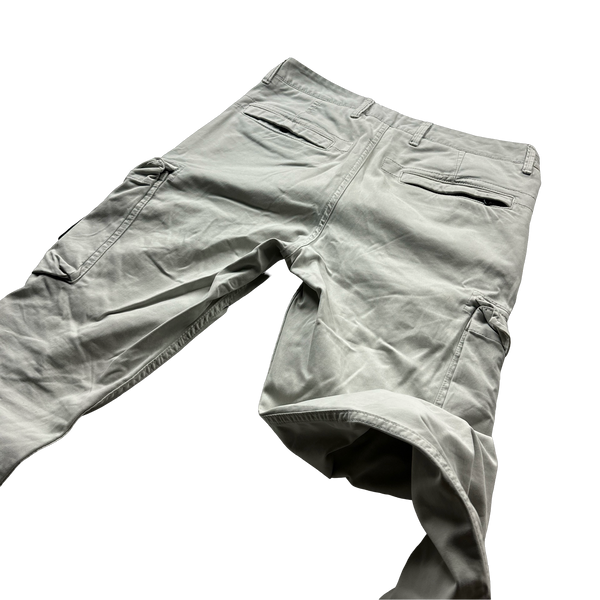 Stone Island 2020 White Slim Fit Cotton Cargo Trousers - 31"