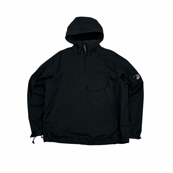 CP Company Black Pro Tek Lightweight Hooded Pullover Jacket - Large