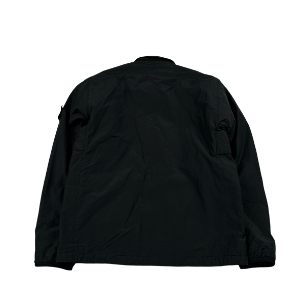 Stone Island 2021 Black Primaloft Lined Collared Coach Jacket - Medium