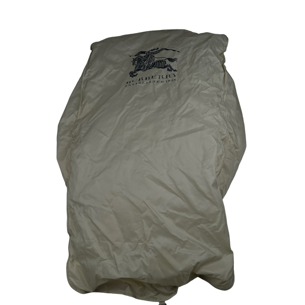 Burberry Navy Wool Duffle Hooded Jacket - Small