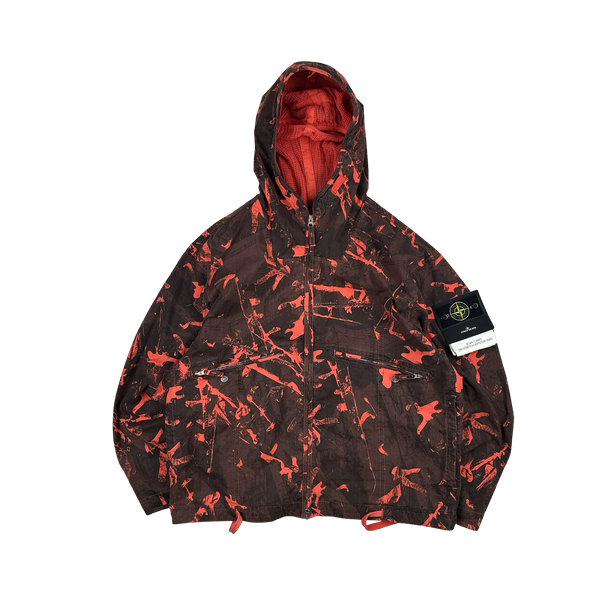 Stone Island 2025 Scan Camo On Stretch Ripstop-OVD Zipped Jacket - XXL