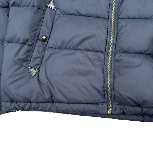 Burberry Navy Nova Check Lined Hooded Jacket - Medium