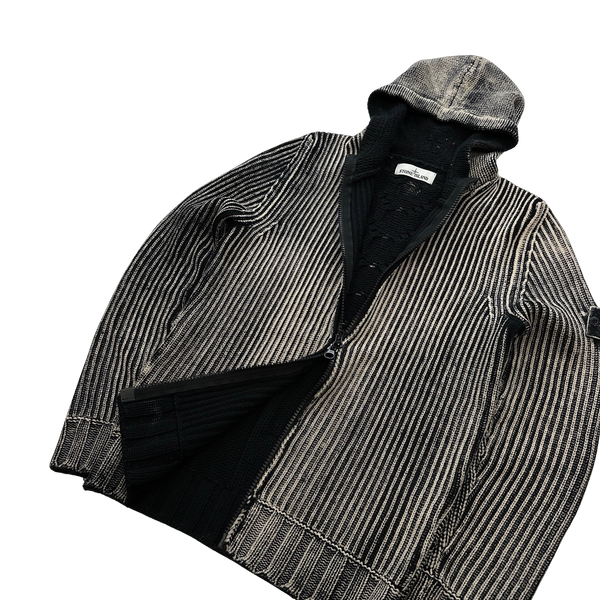 Stone Island 2017 Hand Corrosion Knitted Hoodie - Medium