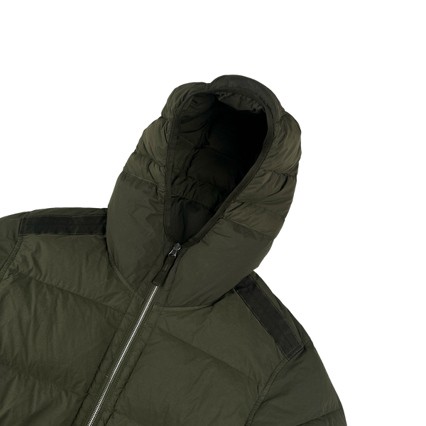 Stone Island 2023 Khaki Seamless Tunnel Nylon Down TC - Small