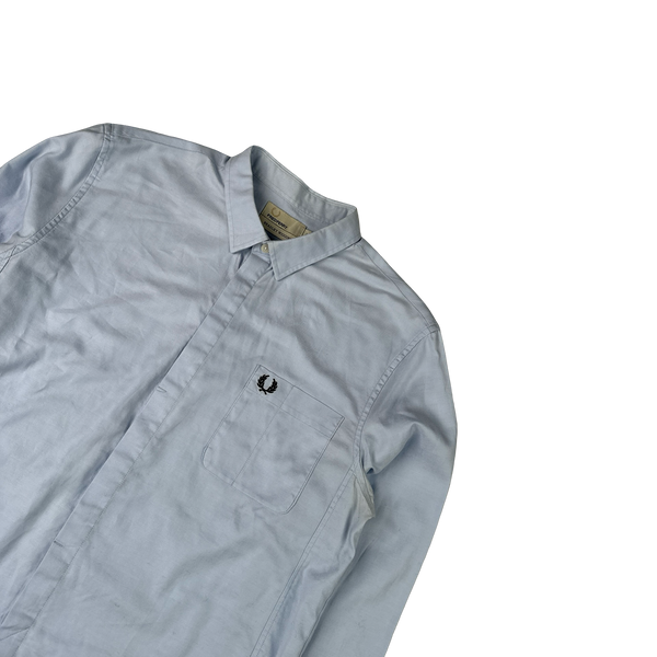 Fred Perry Bradley Wiggins Blue Buttoned Shirt - Large
