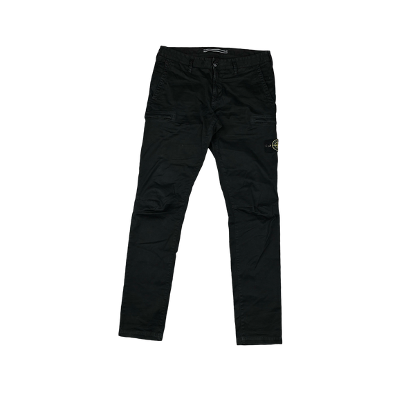 Stone Island 2021 Black SK Cargo Trousers - 32"