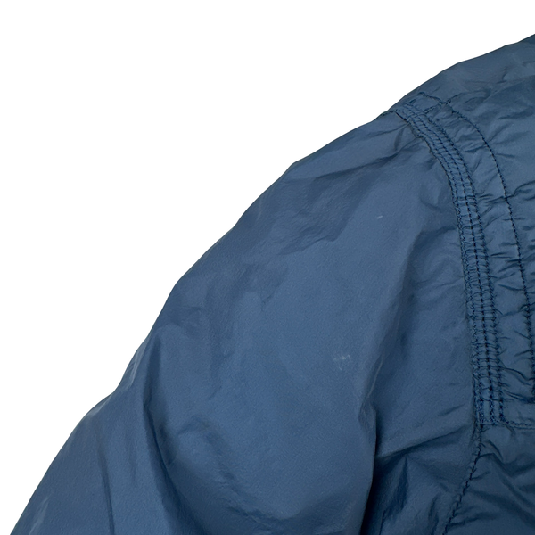 Stone Island 2012 Blue 30th Anni Garment Dyed Nylon Tela Quilted Jacket - Medium