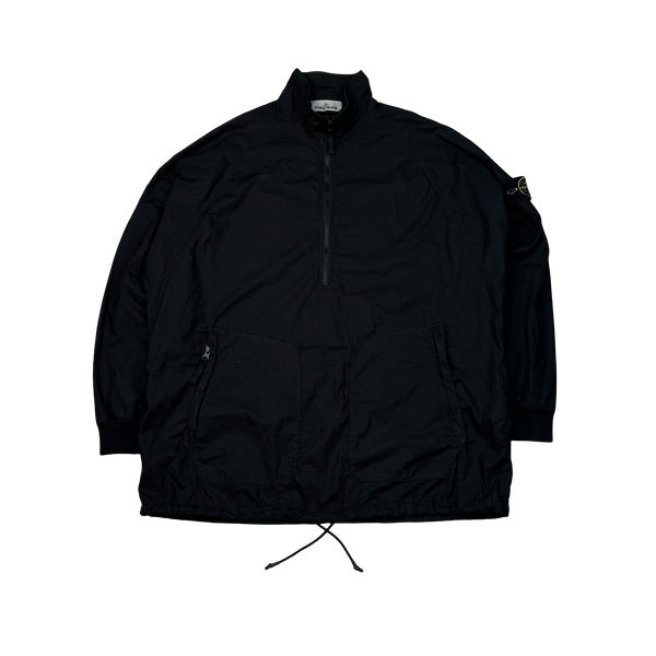 Stone Island 2020 Black Quarter Zipped Overshirt Smock - Large