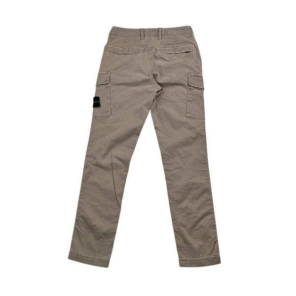 Stone Island 2020 Tan Slim Fit Cargo Trousers - 30"
