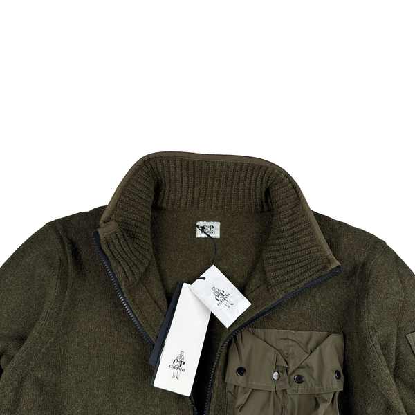 CP Company Heavyweight Zipped Knit Lens View Jumper - XL